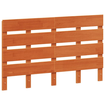 Headboard Wax Brown 135 cm Solid Wood Pine