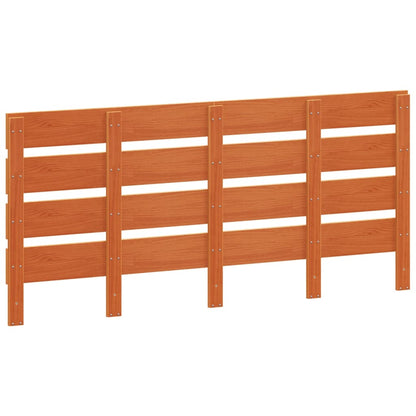 Headboard Wax Brown 135 cm Solid Wood Pine