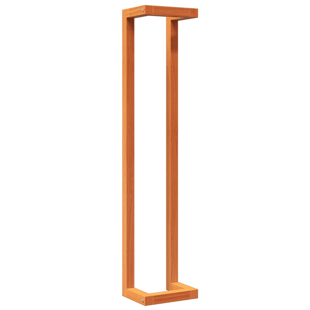 Towel Rack Wax Brown 23x18x110 cm Solid Wood Pine