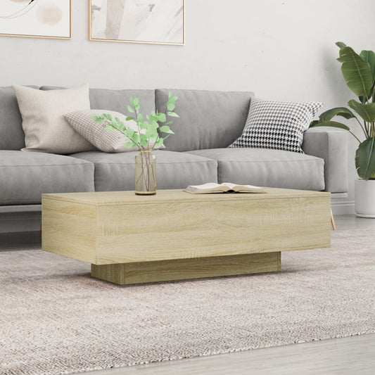 Coffee Table Sonoma Oak 100x49.5x31 cm Engineered Wood