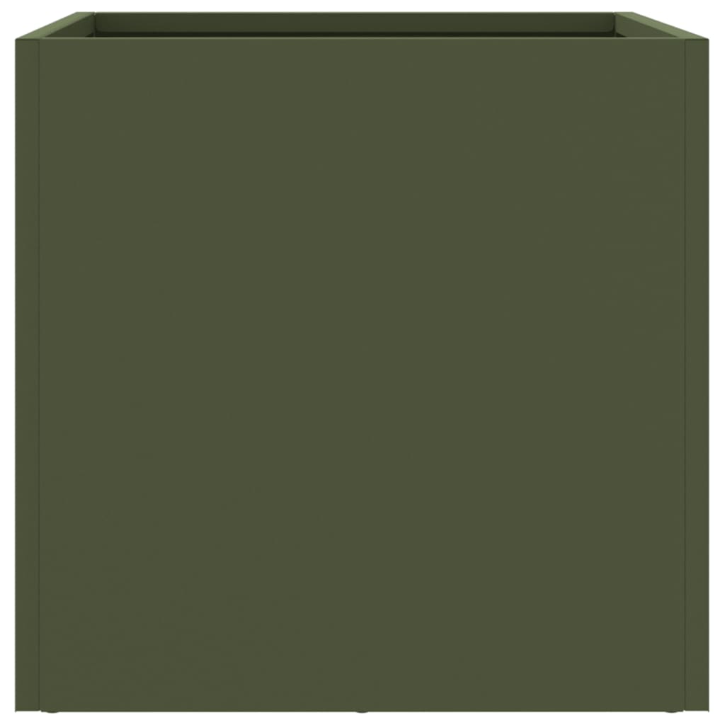 Planters 2 pcs Olive Green 32x30x29 cm Cold-rolled Steel