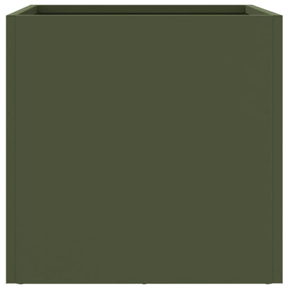 Planters 2 pcs Olive Green 32x30x29 cm Cold-rolled Steel