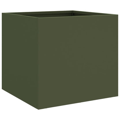 Planters 2 pcs Olive Green 32x30x29 cm Cold-rolled Steel