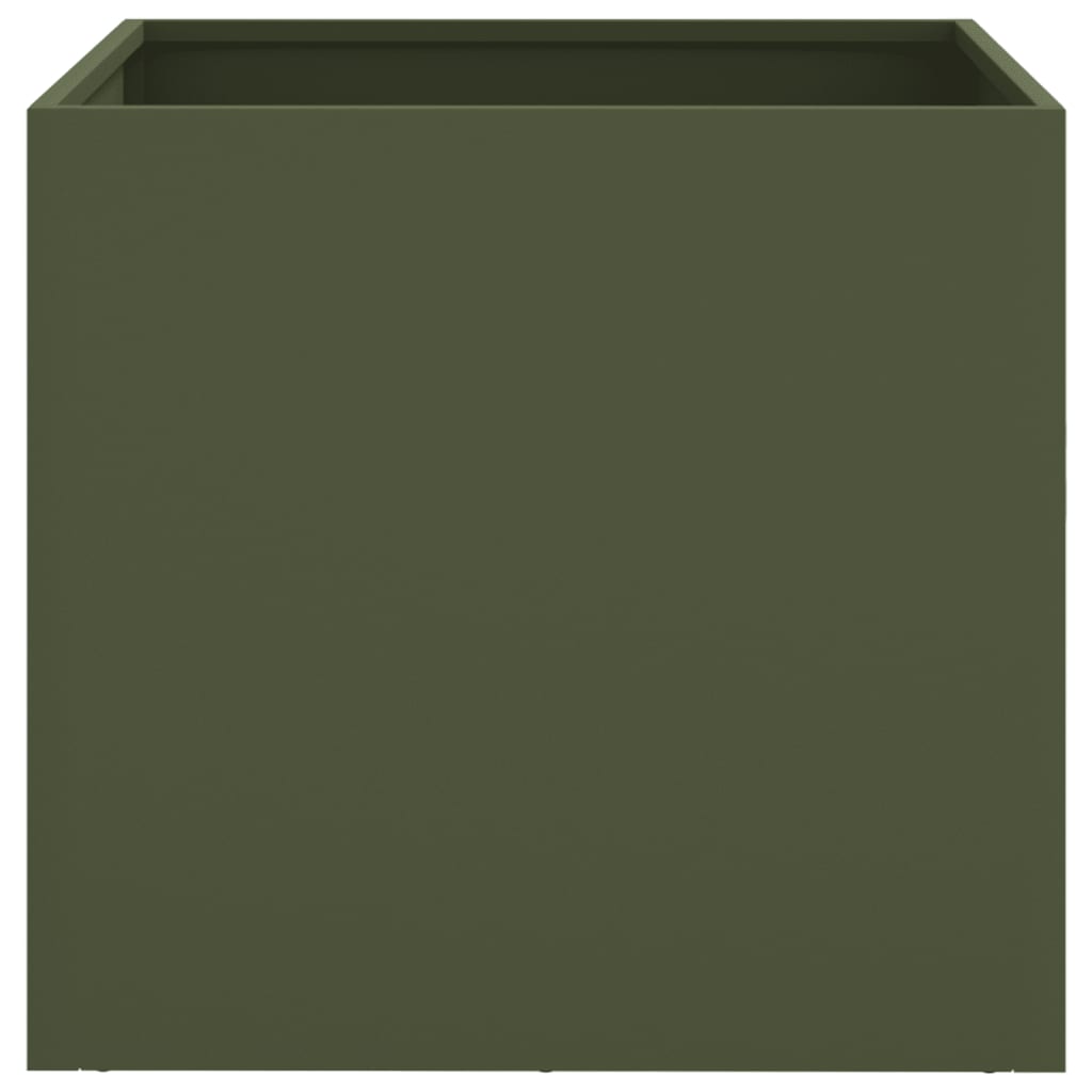 Planters 2 pcs Olive Green 42x40x39 cm Cold-rolled Steel