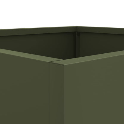 Planters 2 pcs Olive Green 42x40x39 cm Cold-rolled Steel