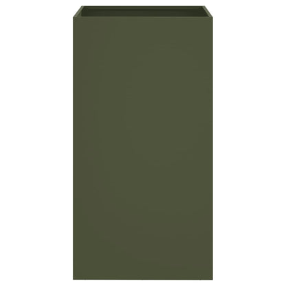 Planter Olive Green 42x38x75 cm Cold-rolled Steel