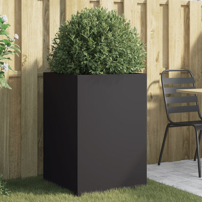 Planter Black 52x48x75 cm Cold-rolled Steel