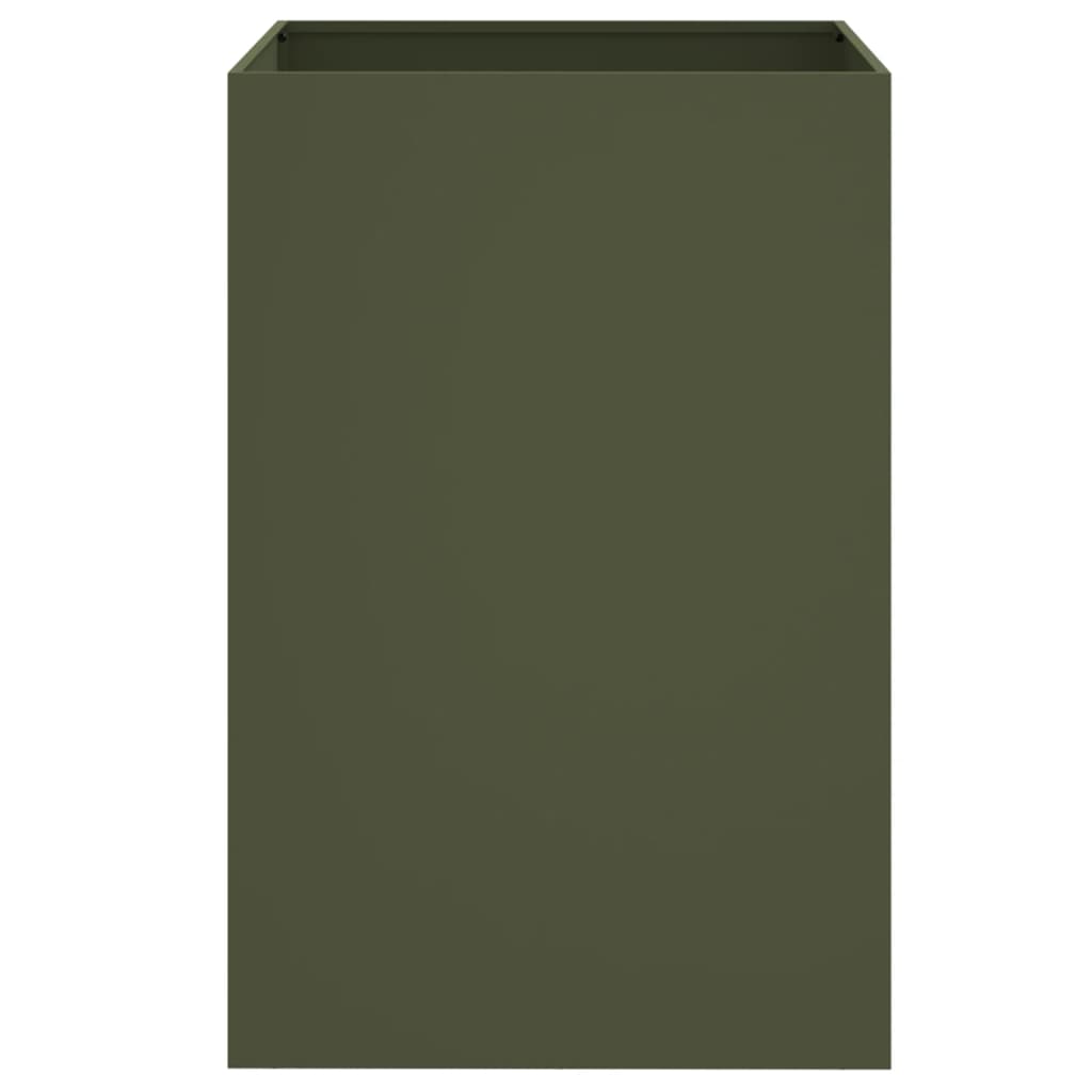 Planter Olive Green 52x48x75 cm Cold-rolled Steel