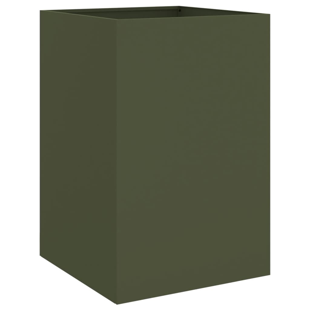 Planter Olive Green 52x48x75 cm Cold-rolled Steel