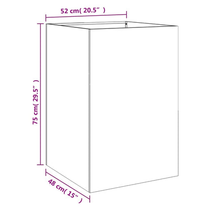 Planter Olive Green 52x48x75 cm Cold-rolled Steel