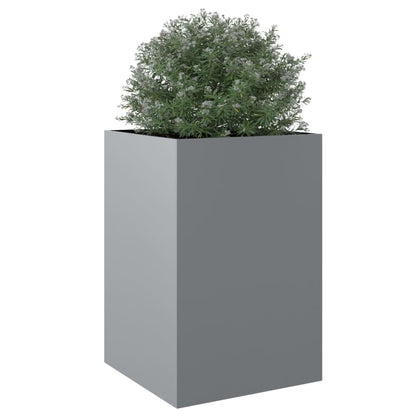 Planter Silver 52x48x75 cm Galvanised Steel