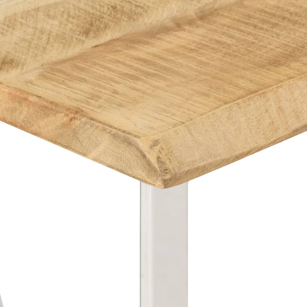 Console Table with Live Edge 105x33x76 cm Solid Wood Mango