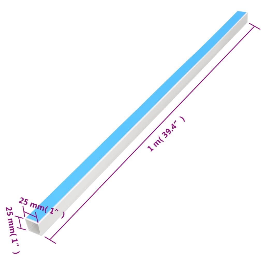 Cable Trunking Self-Adhesive 25x25 mm 10 m PVC