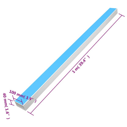 Cable Trunking Self-Adhesive 100x40 mm 10 m PVC