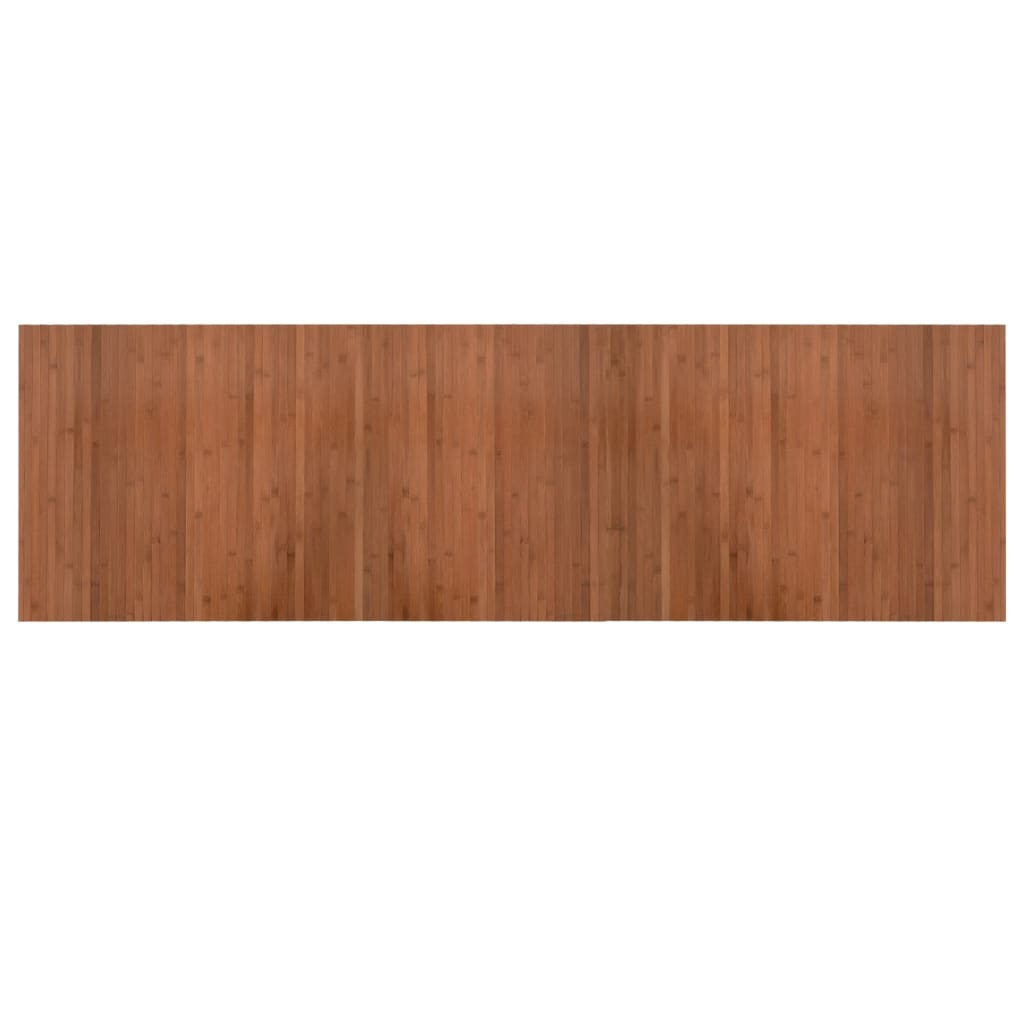 Rug Rectangular Brown 60x200 cm Bamboo