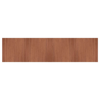 Rug Rectangular Brown 100x400 cm Bamboo