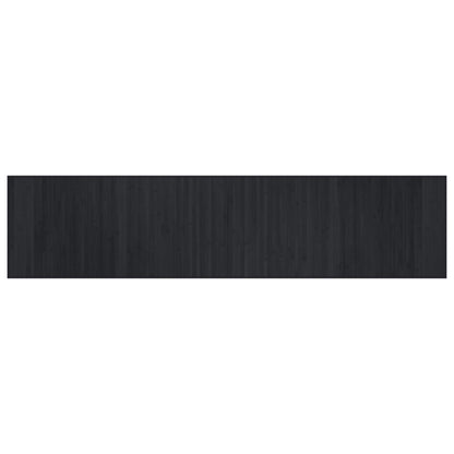 Rug Rectangular Black70x300 cm Bamboo