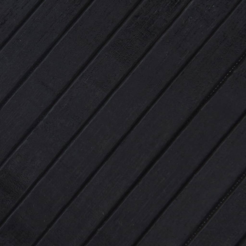 Rug Rectangular Black70x300 cm Bamboo