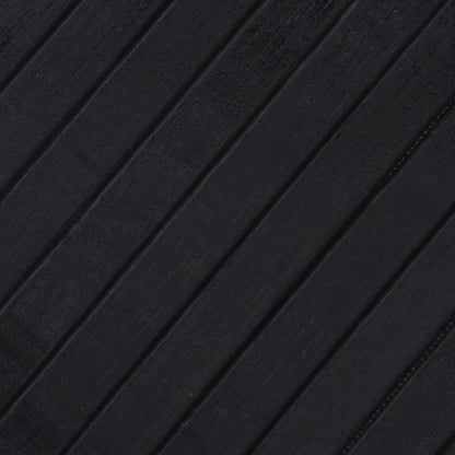 Rug Rectangular Black70x300 cm Bamboo