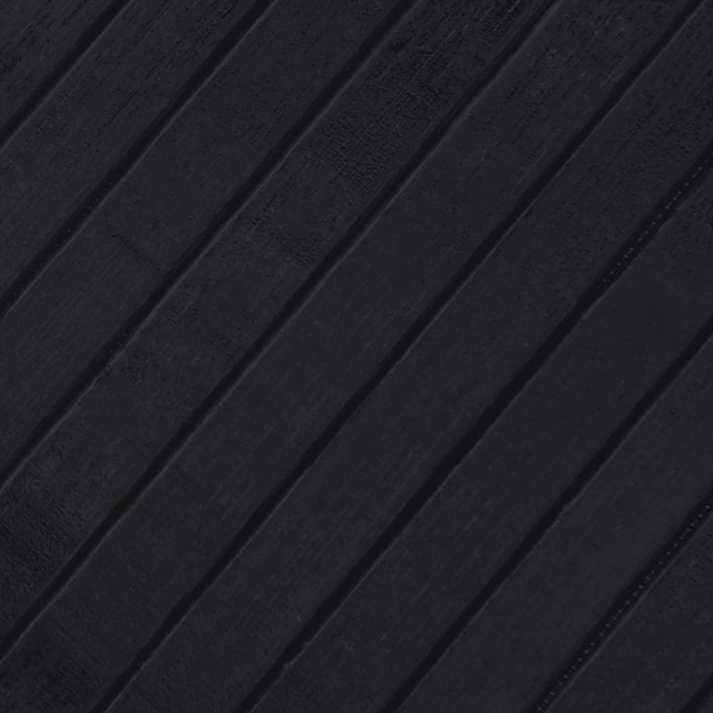 Rug Rectangular Black70x500 cm Bamboo