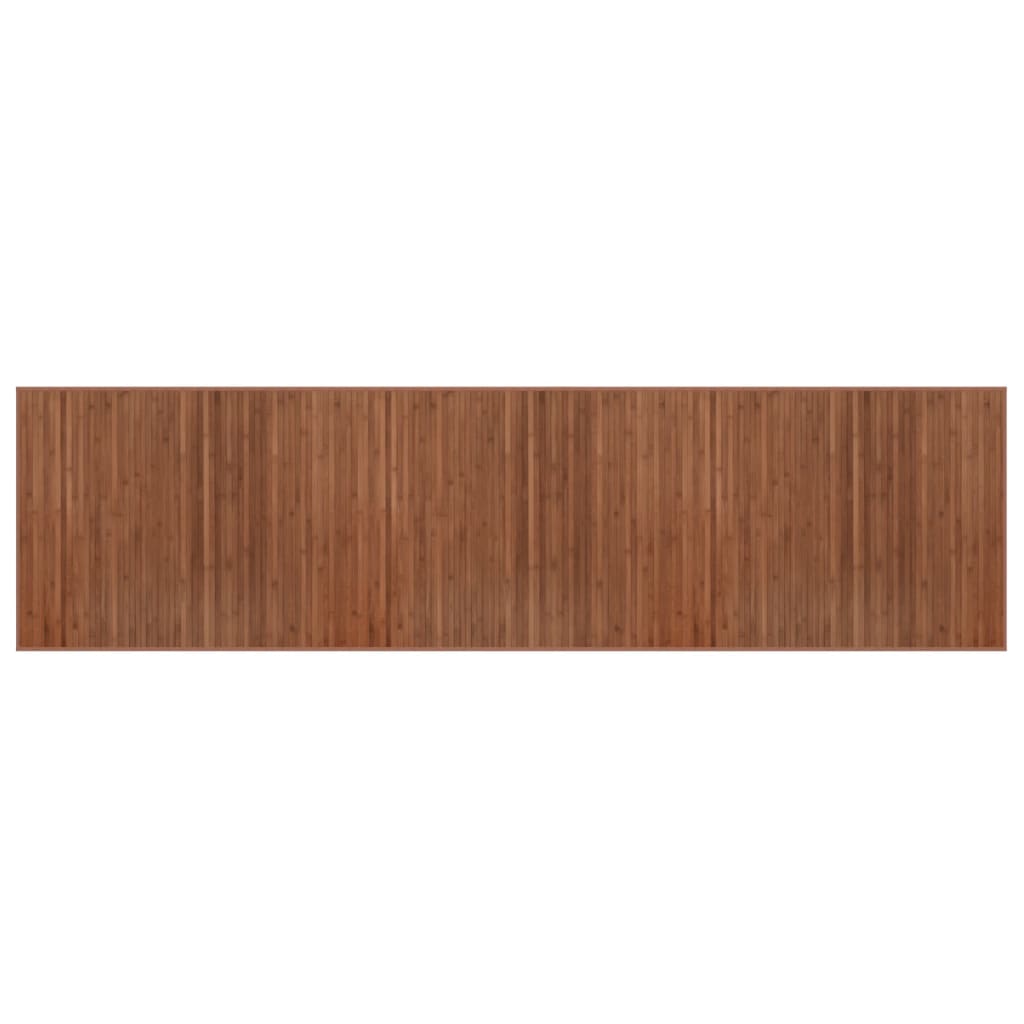 Rug Rectangular Brown80x300 cm Bamboo