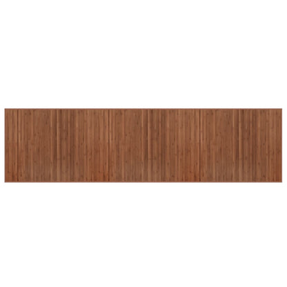 Rug Rectangular Brown80x300 cm Bamboo