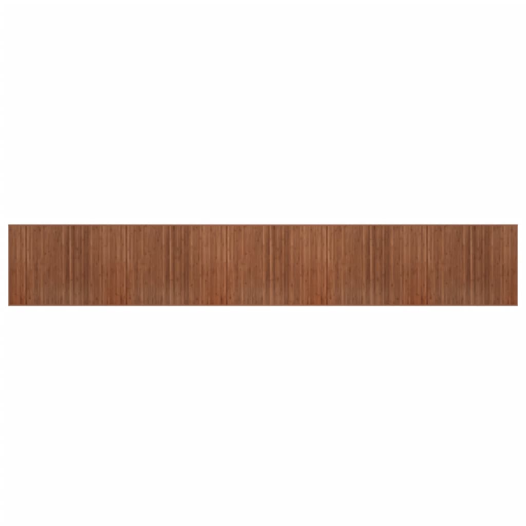 Rug Rectangular Brown80x1000 cm Bamboo