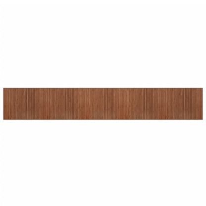 Rug Rectangular Brown80x1000 cm Bamboo