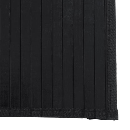 Rug Rectangular Black100x1000 cm Bamboo