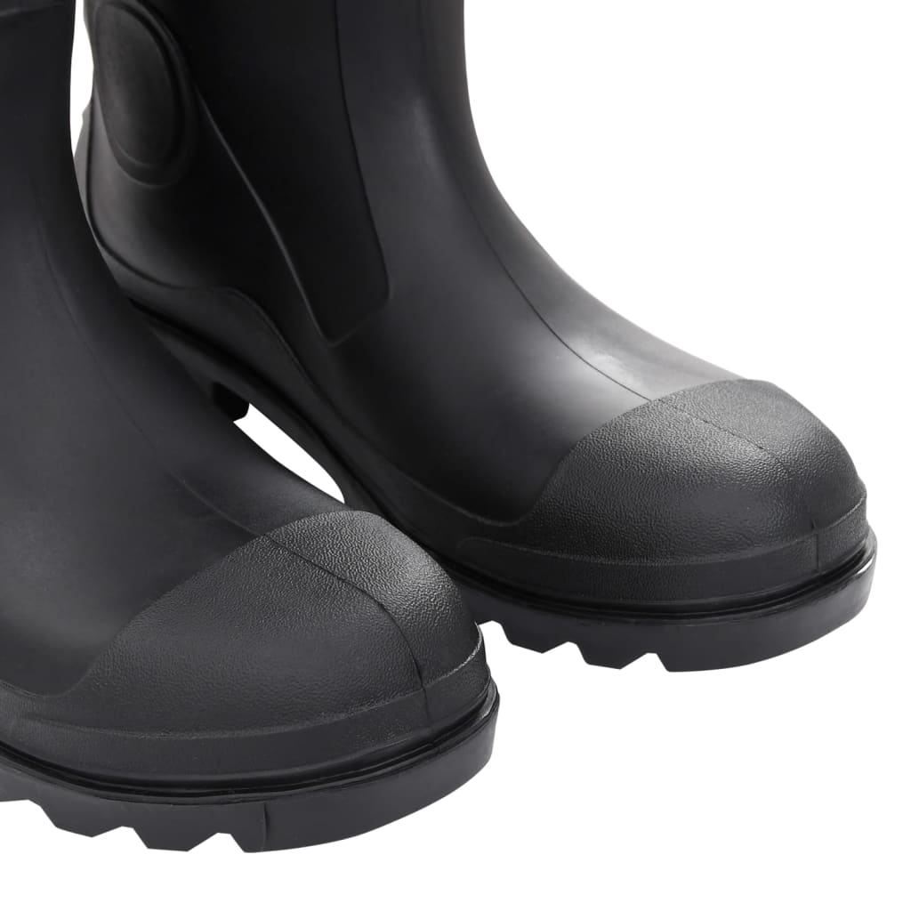 Rain Boots Black Size 45 PVC