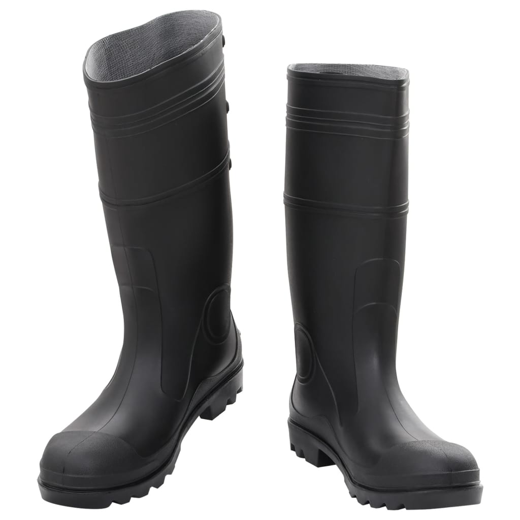 Rain Boots Black Size 46 PVC