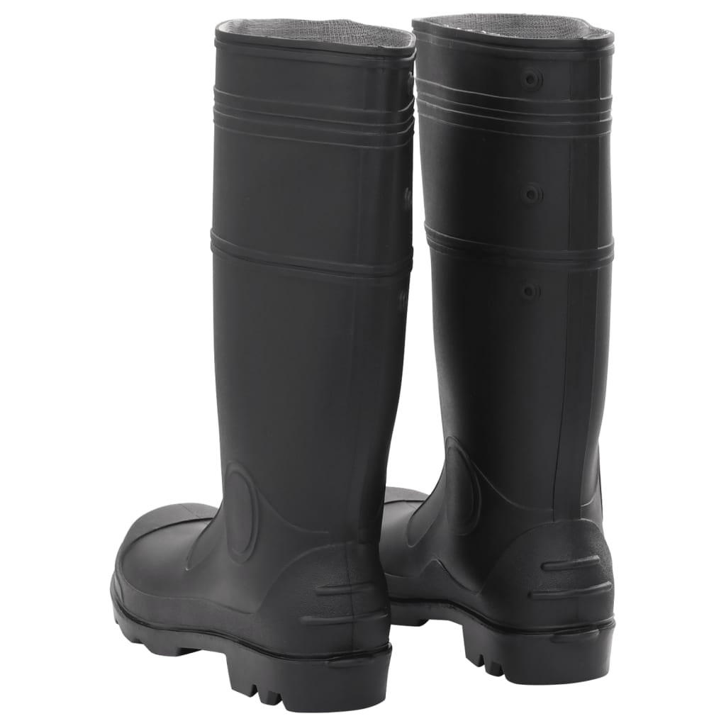 Rain Boots Black Size 46 PVC