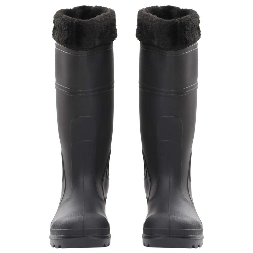 Rian Boots with Removable Socks Black Size 38 PVC