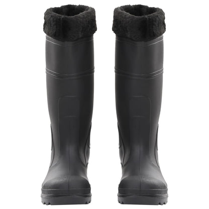 Rian Boots with Removable Socks Black Size 38 PVC