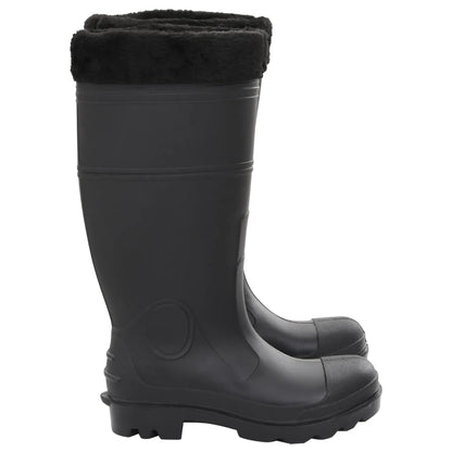 Rian Boots with Removable Socks Black Size 38 PVC