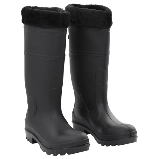 Rian Boots with Removable Socks Black Size 39 PVC