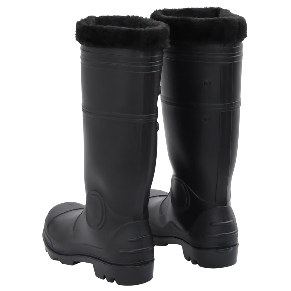 Rian Boots with Removable Socks Black Size 42 PVC