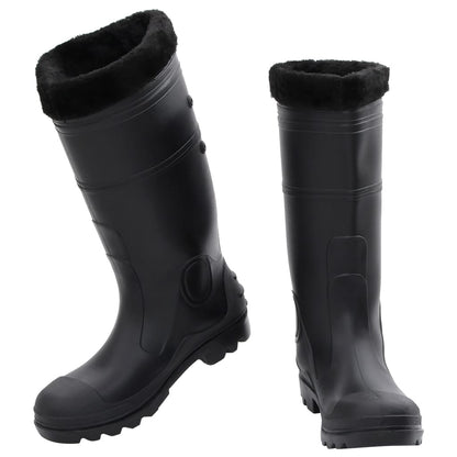 Rian Boots with Removable Socks Black Size 43 PVC