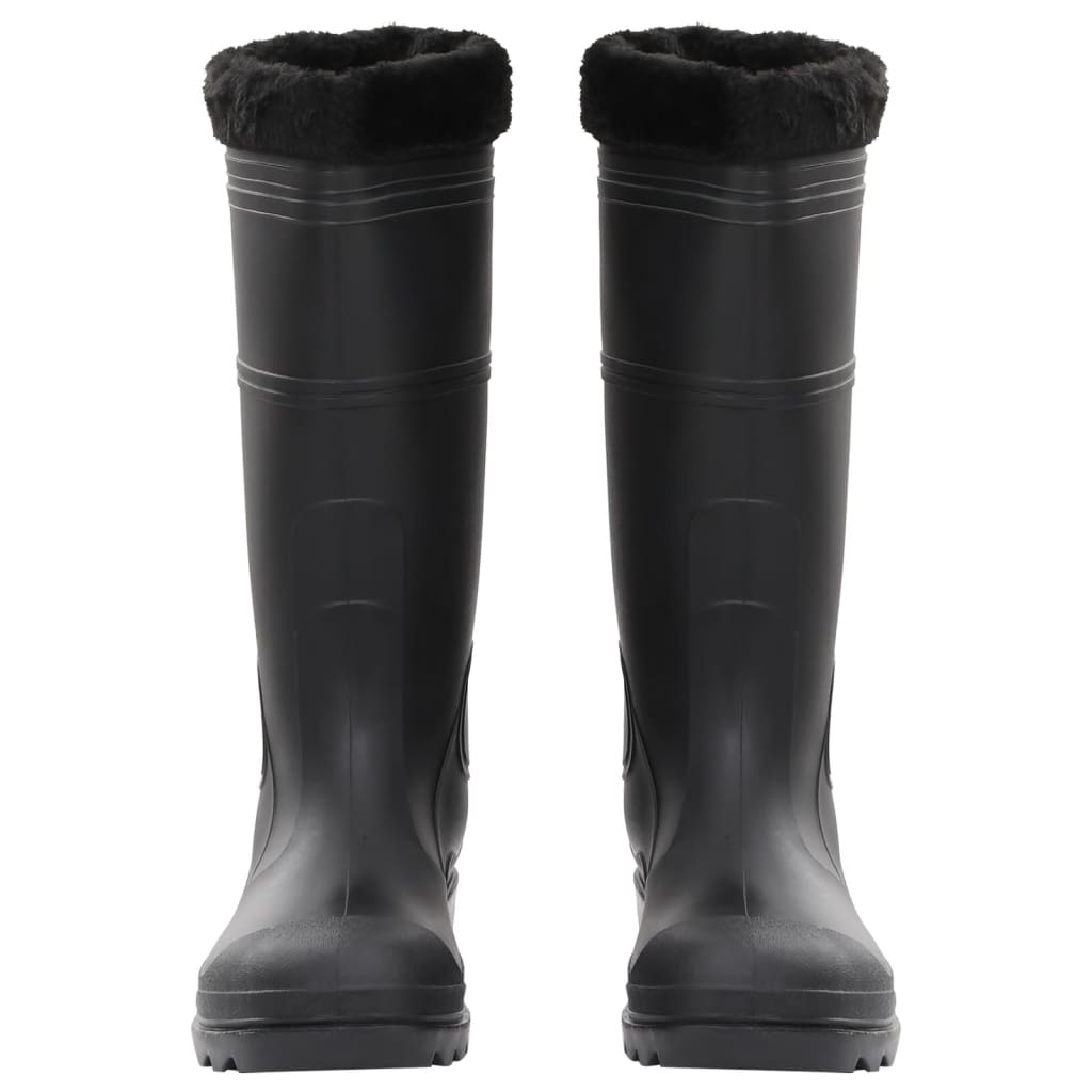 Rian Boots with Removable Socks Black Size 44 PVC