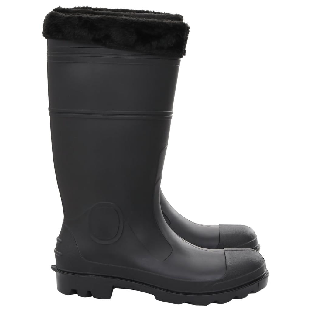 Rian Boots with Removable Socks Black Size 44 PVC