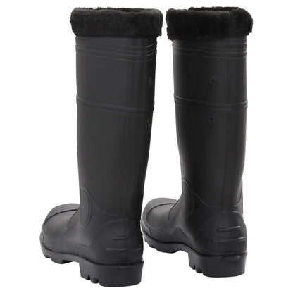 Rian Boots with Removable Socks Black Size 44 PVC