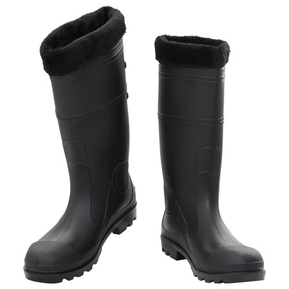 Rian Boots with Removable Socks Black Size 45 PVC