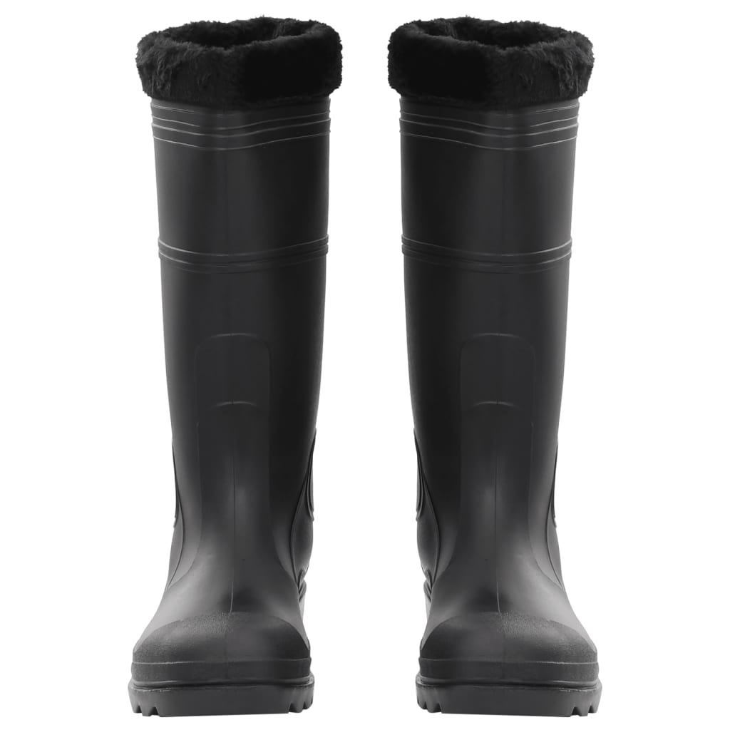 Rian Boots with Removable Socks Black Size 45 PVC