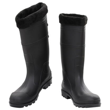 Rian Boots with Removable Socks Black Size 46 PVC