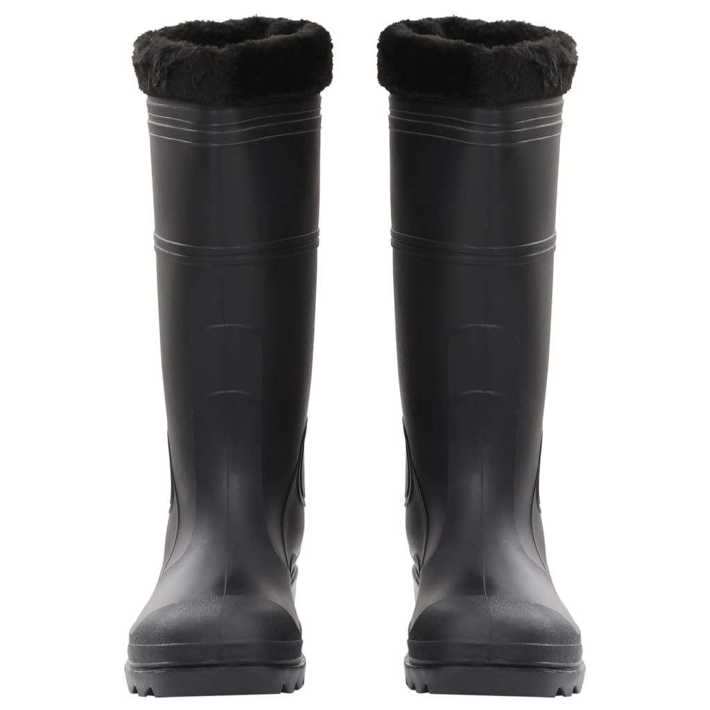 Rian Boots with Removable Socks Black Size 46 PVC