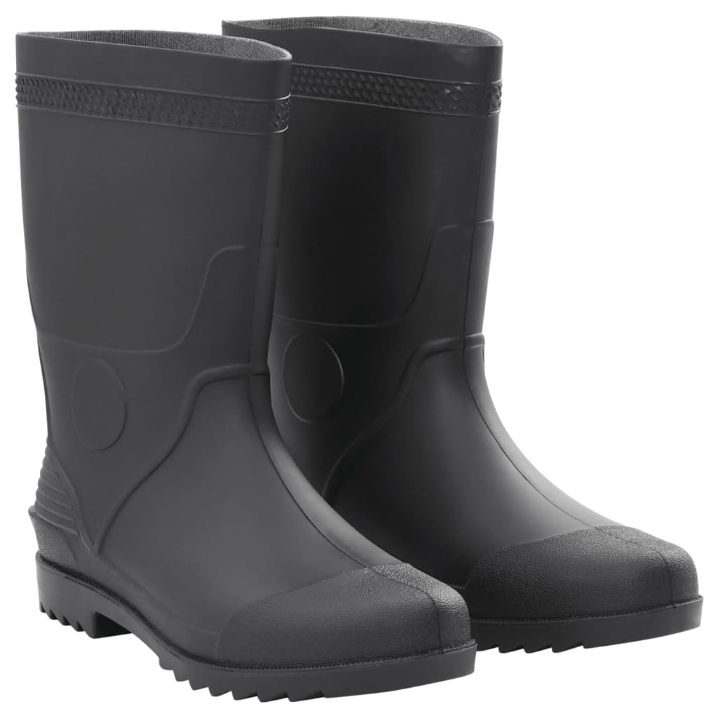 Rain Boots Black Size 45 PVC