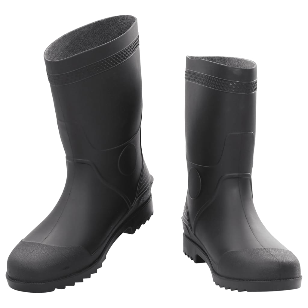 Rain Boots Black Size 45 PVC