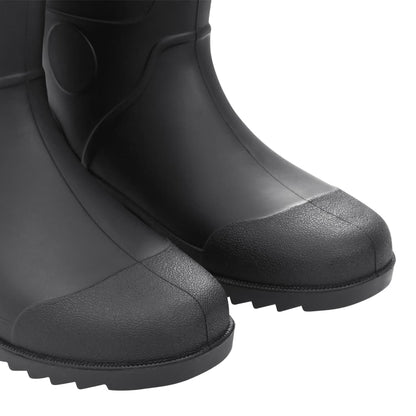 Rain Boots Black Size 45 PVC