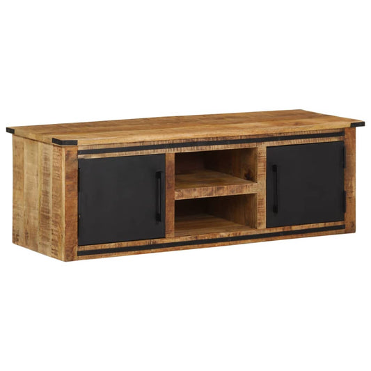 TV Cabinet with Doors 105x35x36 cm Solid Wood Mango