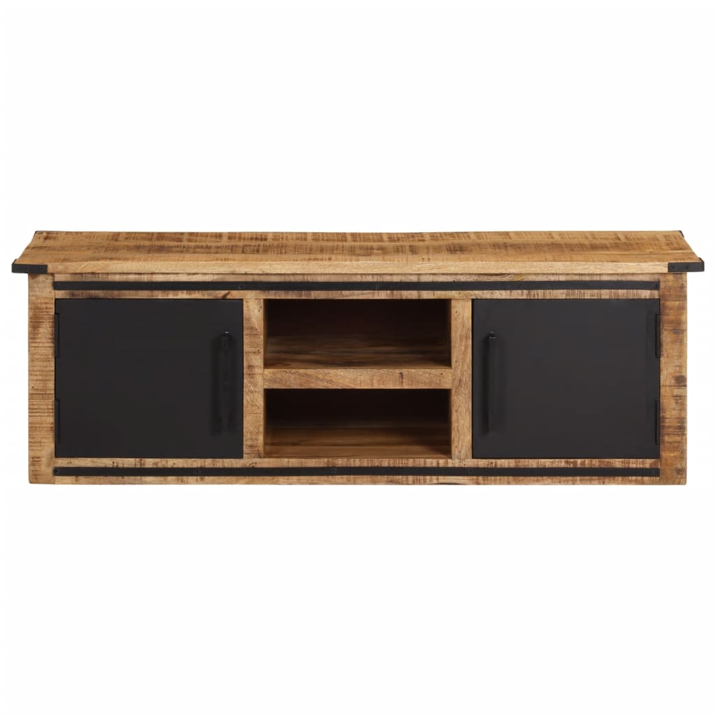 TV Cabinet with Doors 105x35x36 cm Solid Wood Mango